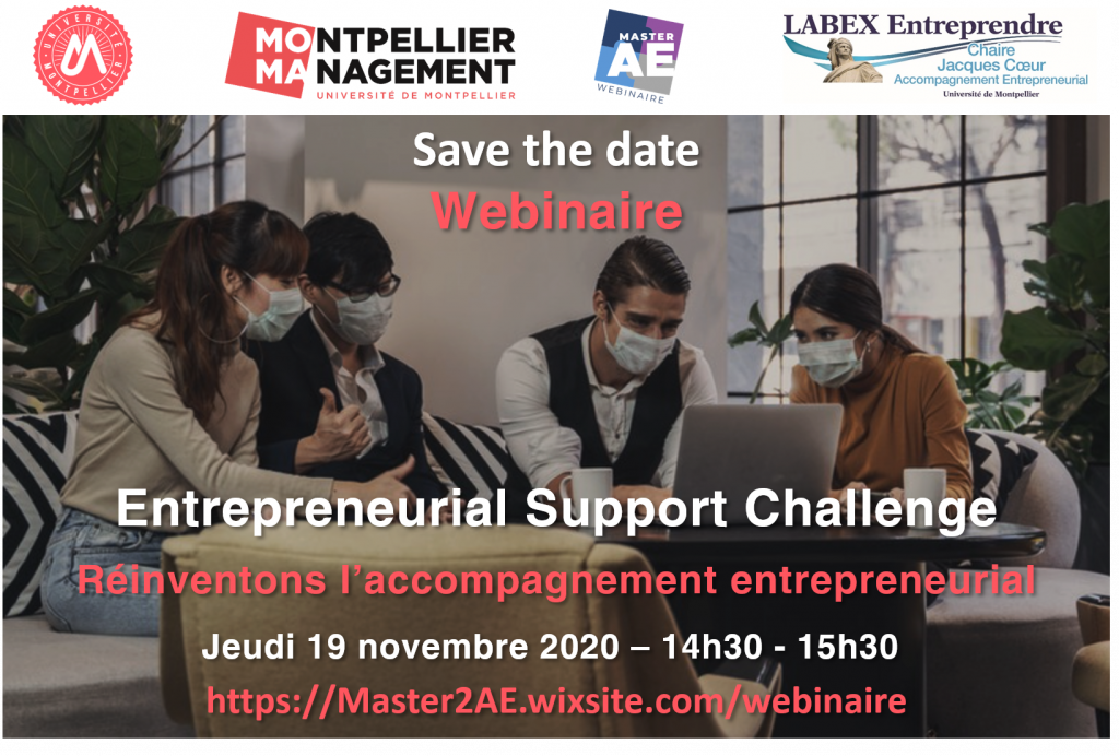 Webinaire - Entrepreneuriat Support Challenge - Montpellier Management