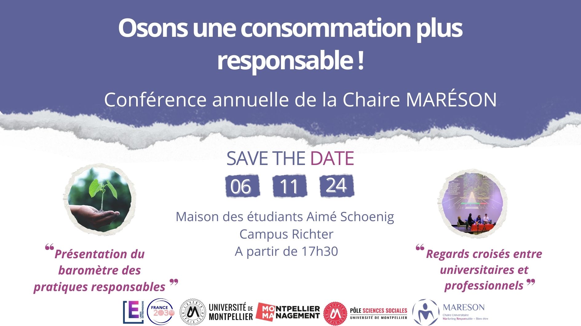 Conférence annuelle de la Chaire MARÉSON